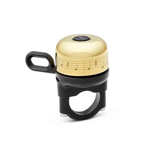 woom Vienna Bell Fahrradklingel für Kinder Laut für Jungen und Mädchen für 1922 2 mm Durchmesser Messing-Klangkörper Goldglänzend