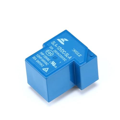 Relé de potencia 30A alta durabilidad SLA-12VDC-SL-A 12V con terminales sellados para PCB 6