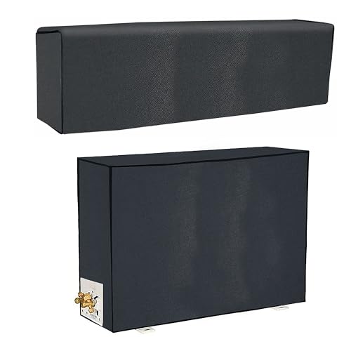 Yellow Weaves 100% Waterproof and Dust Proof Split AC Cover for 1.5 Ton - Grey