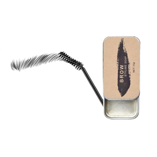 ieron Eyebrow Soap Brows Styling Soap Long Lasting Water-resistant with Brush for Eyebrow Make-up Beauty, colorless, 20 g (Pack of 1)