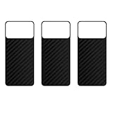 [3 Stück] apgo Protective Skin für Cubot Hafury V1 – Rückseiten Skin Sticker, Wrap Folie, Vinyl Schutzfolie für die Rückseite, Motiv Carbon Schwarz