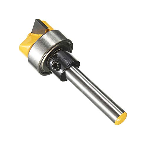 Yakamoz 1/4 Inch Shank Template Router Bit Bearing Flush Trim Hinge Mortising Plunge Router Cutter Woodworking Milling Tool #TOP3