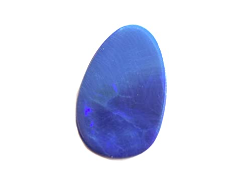 Doublet opale de feu rare et naturelle d'Australie, cabochon de prestige 19x12mm