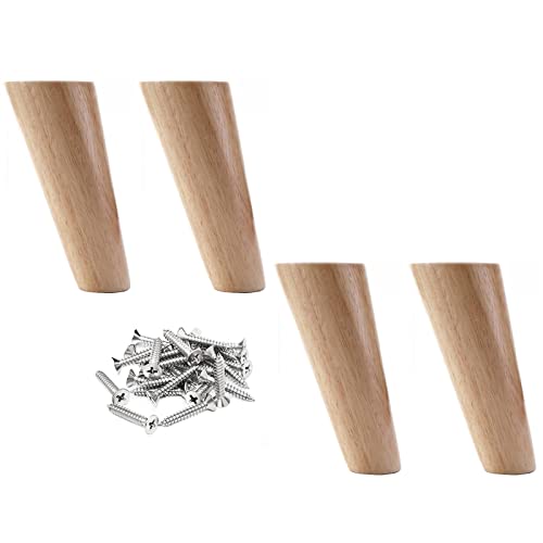 Patas de repuesto de madera maciza para sofás modernos y mesas de estudio 2