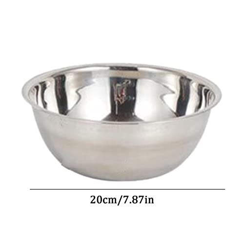 Foto von FOLOU Schüssel aus Edelstahl - 3 Pcs 900ml+1600ml+2500ml Salatschüssel - Rührschüssel - Edelstahlschüssel zum Backen, Servieren und Snacken，Servierschüssel, stapelbar