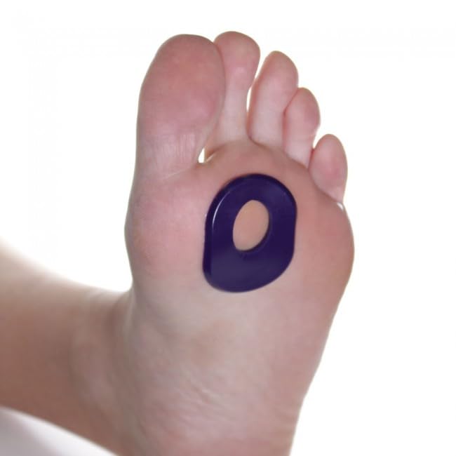 Image of Gel Oval Shaped Callus Pads, (2 gel Self Sticking, ReUsable Callus Cushions per pack) by Atlas Biomechanics