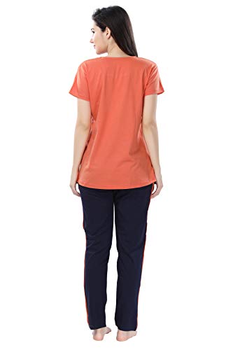 Image of Soulemo Women's Cotton Plain /Solid Night Suit Pack of 1