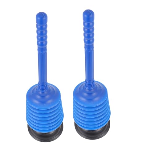 Gatuida Lot de 2 Ventouses Déboucheur en Plastique Bleu, Piston Puissant pour Évier la Cuisine et Toilettes, Outil Manuel de Nettoyage Canalisation pour Débouchage Rapide et Usage