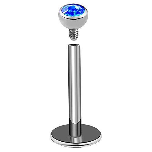 bodyjewellery 1pc 16 G 5 /16�`�^�������IThreaded���u���b�g�X�l�[�NBites Conch Spider���b�v�点�񃂃����[�����O�X�^�b�h��g���K�Xd4sck