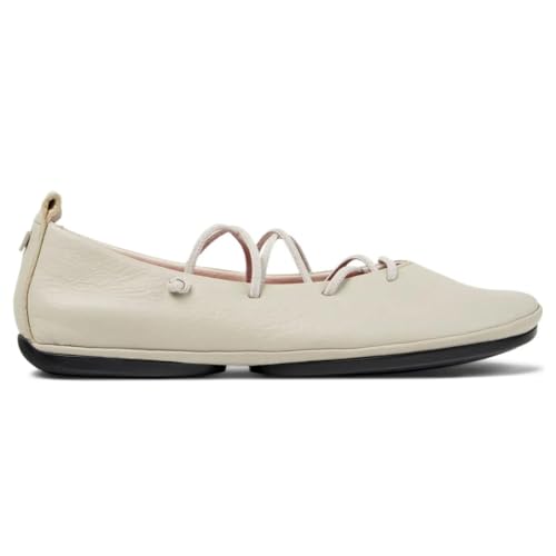 Women's Lace-Up Ballet Flats Leather Round Toe Ballerina Shoes Comfortable Slip-On Loafers Casual Work Flat Pumps for Office Vacation Shopping2