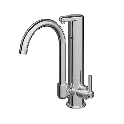 TORNEIRA DE MESA BICA MÓVEL COM PURIFICADOR LAGUNE VITALITÉ CROMADO