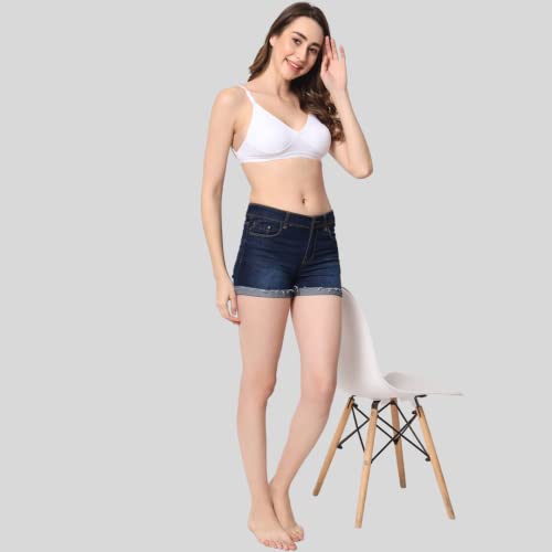 Image of Be-Wild Full Coverage Non Padded Backless Transparent Strap Bra for Women and Girls /Ladies /Black /Cotton /Casual /t-Shirts /Everyday /Regular /Bras