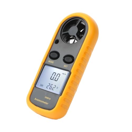 ポータブルデジタル風速計メーター温度テスター風速計メーター 30 メートル/秒 LCD 手持ちツール