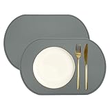 Emballage & Taille: Vous recevrez 2 napperons en silicone avec les dimensions de 39 x 26.5 cm (L*l) et une largeur de bord de 5 mm, ce qui est suffisant pour répondre aux besoins quotidiens de votre famille.