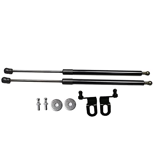 TSUBASA Lift Supports for Mitsubishi Pajero Montero V20 NH NJ NL 1990-2000 Front Bonnet Hood Modify Carbon Fiber Gas Charged Shock Dampers Spring Struts Bar (2 PCS) (Normal Black)