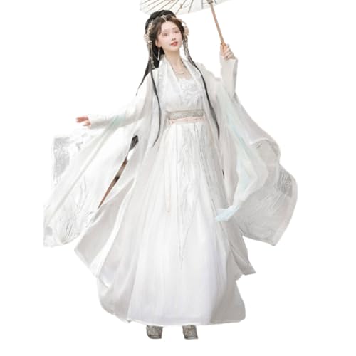 Song Dynasty Hanfu Dresses for Women White Martial Arts Style