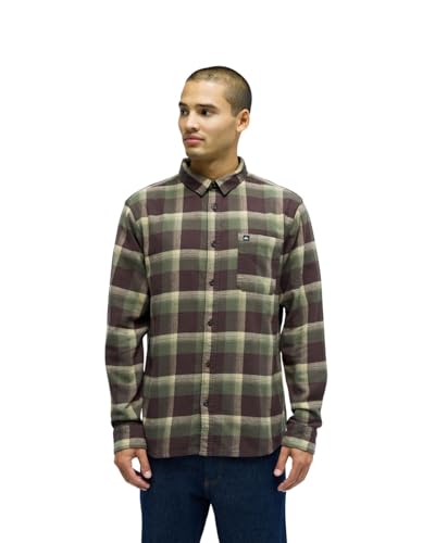 T-shirt Quiksilver Motherfly Plaid Ls motif à carreaux exclusif et coupe regular fit