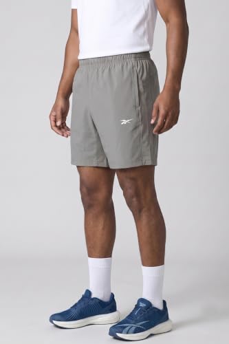Image of Reebok Men's Polyester Running Shorts - Quick Dry Lightweight Sports Shorts for Men | Gym Shorts for Men | Training Fitness Running Shorts - Secure Drawcord Waistband