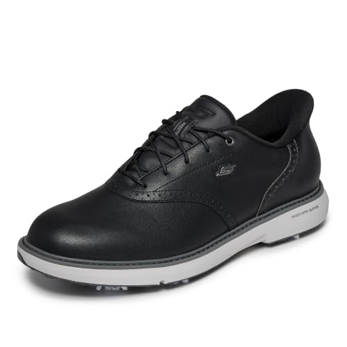 Image of Skechers Men's Prestige Slip-Ins Golf Shoe | Golf, Waterproof, Slip-ins, Arch Fit, ECO FLIGHT Cushioning, Premium Leather, Lightweight