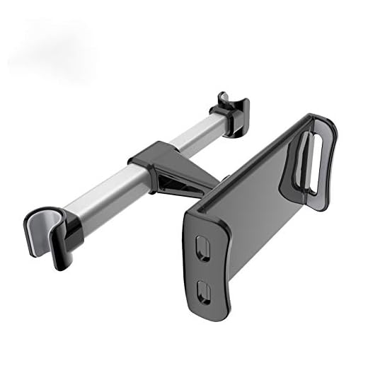 Hållare för surfplatta, bil nackstöd montering: Universal 360 roterande bilstolshållare vagga för alla 4,4 ~ 11 tum surfplattor, Pad Pro 9,7, 10,5, 10,2, Air mini 2 3 4, Nintendo Switch, Tab, silver