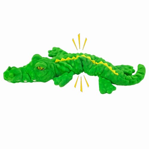 Dog Toys,Interactive Stuffed Squeaky Animal Crinkle Plush Toy for Small, Middle, Large Dogs, Interactive Dog Toy to Keep Them Busy,Large Dog Toys for Tug of War Game,Crocodile