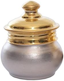 Siri Creations Silver Srew Box with Gold Polish