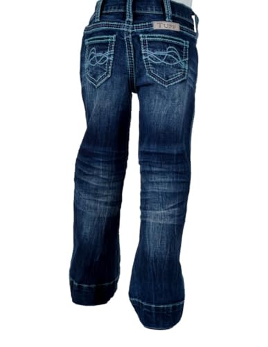 Cowgirl Tuff Girls' Turquoise Hurricane Trouser3