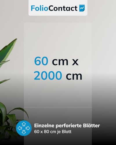 FolioContact Statisch Haftende Wandschutzfolie Transparent – 12m² (25x 60x80 cm) – Ohne Kleber, Rückstandslos Entfernbar – Wiederverwendbare Schutzfolie für Wand, Möbel, Küche, Haustiere – Made in Ger