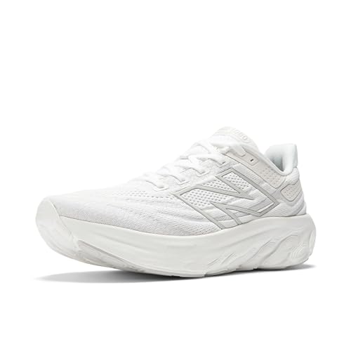 New Balance Fresh Foam X 1080 V13 Tênis de corrida masculino, Branco/prata claro metálico, 16 Narrow