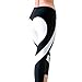 Produktbild SSScok Leggings Hose Yogahose Damen Sport-Leggings Jogginghose Printed Herz Hüfthose Strumpfhose Leggins Hose Strumpfhose Schwarz Workout Stretch High Elastic Yoga Hosen Yoga Pants