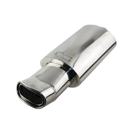 Silencieux d'échappement 2.5 pouces carré en acier inoxydable universel pour voiture