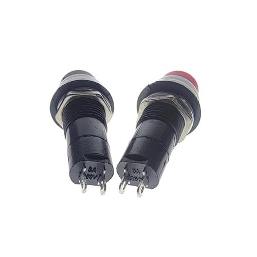 Bouton poussoir 12mm PBS-11B lot de 5 interrupteurs à pression 3A robustes pour montage PCB - 5
