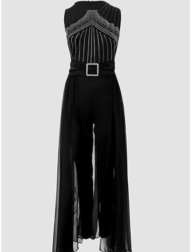 Womens One Piece Elegant Overlay Jumpsuit Dressy Sexy