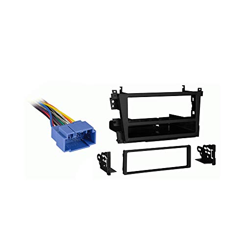 Harmony Audio Bundle Compatible with Acura TL 1999-2003 Single DIN Aftermarket Stereo Harness Radio Install Dash Kit