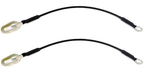 PT Auto Warehouse TC-CH001-P - Tailgate Lift Support Cable - 18-3/16 Inch, Left/Right Pair (Replaces 55345124AB, 55345125AB)