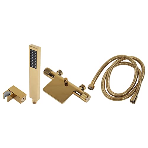 Robinet de cascade de baignoire avec douche à main noire