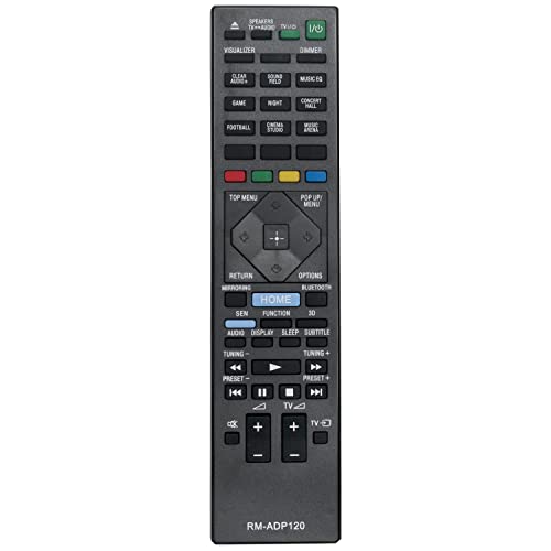 Replacement Remote Fit for Sony Blu-ray Disc DVD Home Theatre System BDV-N9200W BDV-N9200WL BDV-N7200W BDV-N7200WL BDV-N5200W BDV-N9200WL SS-WSB126 SS-TSB138 SS-TSB133 SS-CTB125 Remote RM-ADP118