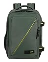 American Tourister Take2Cabin - Borsa da cabina Ryanair 25 x 20 x 40 cm, 24 L, 0,40 kg, bagaglio a mano, zaino aereo S sottosella, verde (Foresta scura)