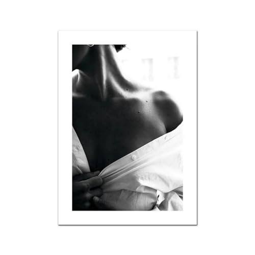 Affiches et impressions femme sexy noir blanc - Toile peinture haut de gamme pour intérieur chic - 5