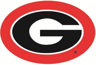 4 Inch UGA Power G University of Georgia Bulldogs Logo Removable Wall Decal Sticker Art NCAA Home Room Decor 4 by 3 Inches
