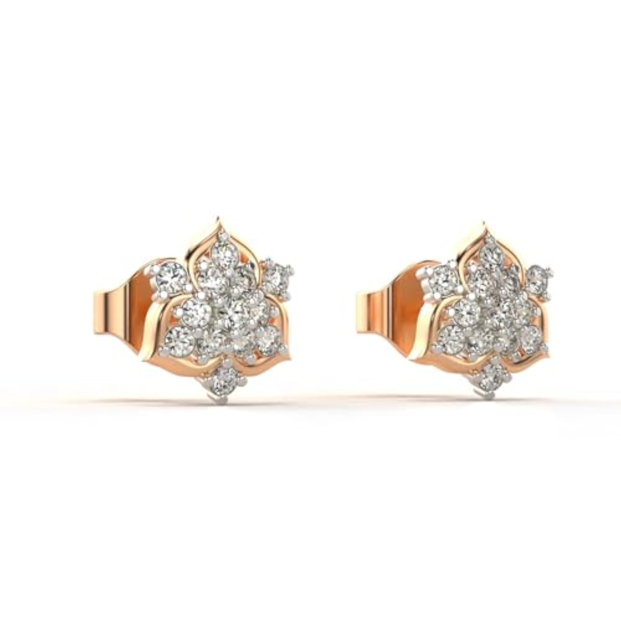 Women's Sterling Silver 0.26cts Lab Grown Diamond Earrings, Elegant