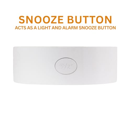 Image of Titan Analog Alarm Table Clock with Temperature & Humidity Display, Silent Sweep, White Dial & Case, Model T0007PC01 | 12.5 cm x 12.5 cm x 4.2 cm