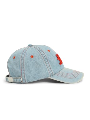 Image of JACK & JONES Men Contrast Logo Denim Baseball Cap