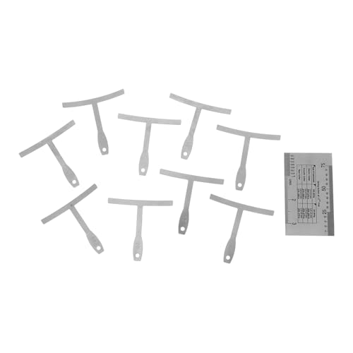 SECFOU ギター用弦アクションゲージと弦下半径定規 プロ仕様のギターツール 精密測定 目盛り鮮明で長期使用対応 コンパクト設計