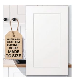 White Cabinet Doors - Ready to Install- No Painting Required- Easy Cabinet Upgrade- Shaker or Modern Flat -All Custom Sizes - Cabinet Door Replacement – Kitchen/Bath/Closet/Custom Cabinet Doors