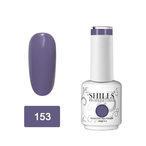 Image of SHILLS PROFESSIONAL Uv /Led Soak Off Glossy Finish Nail Polish Nail Art Nail Polish Color Shade 153, 15 Ml