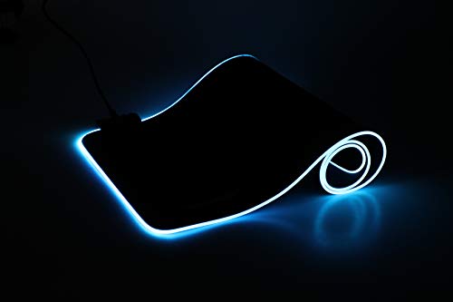 Image of Cosmic Byte Meteoroid RGB Laptop Cooling Pad with 6 Fan Upto 17 inch laptops (Black /Blue) & HyperGiant Speed Type Gaming Mousepad, 900mm x 450mm x 4mm E