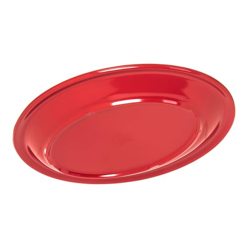 Carlisle FoodService Products Kingline Plastic Oval Platter Oval Tray for Home and Restaurant, Melamine, 12 x 9 Inches, Red by Carlisle FoodService Products - Image 4