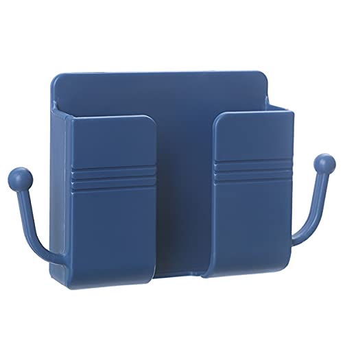 FUTAIKANG Wandhalterung Organisator selbstklebende Wand-Aufbewahrungsbox,Wand-Handyhalter,Halter Organizer Stiftehalter,Aufbewahrungsbox für Zuhause, Büro, Handy (BLAU) Cover