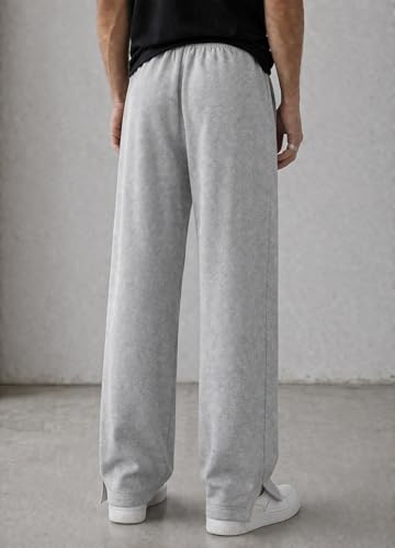 Image of ENDEAVOUR WEAR Men's Baggy Oversized Track Pants | Premium Cotton Rich Fabric | Straight Loose Fit Non-Cuffed | Gym, Streetwear & Casual Comfort Track Pants Lounge Pants